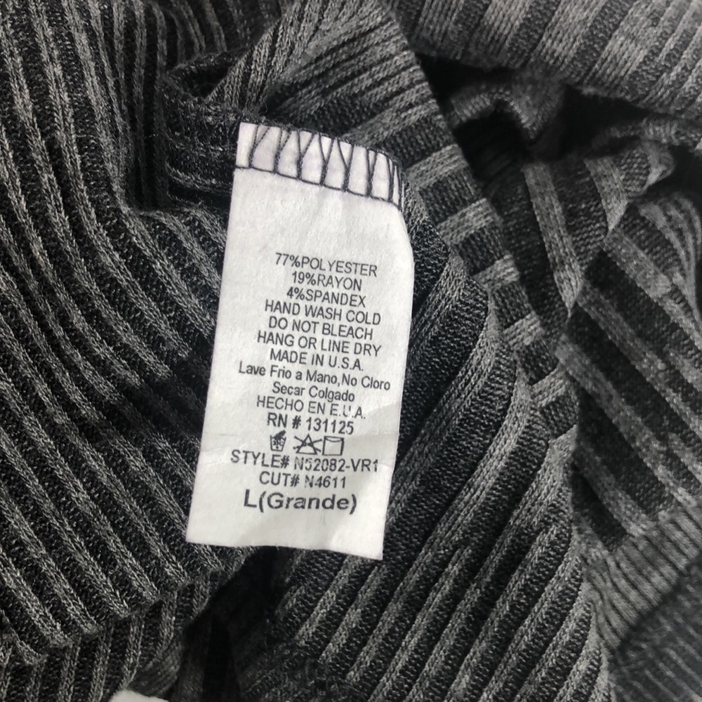 Embrace Los Angeles Women's Top with strappy back. Gray Size L - Picture 4 of 7